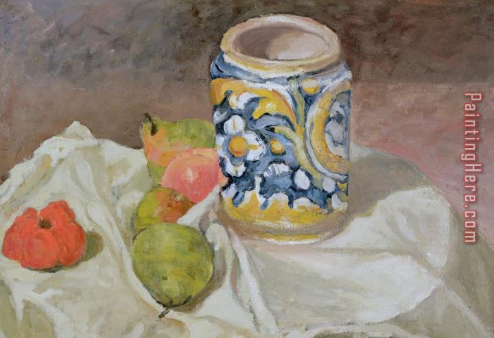 Paul Cezanne Still Life With Italian Earthenware Jar